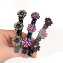 Presilha De Cabelo Cristais Florais